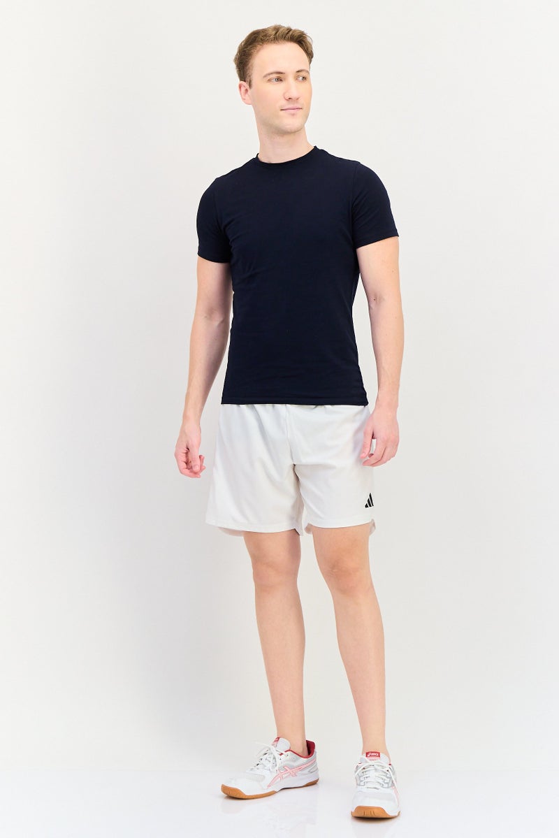 Adidas Men Sportswear Fit Training Shorts, White - Image 4